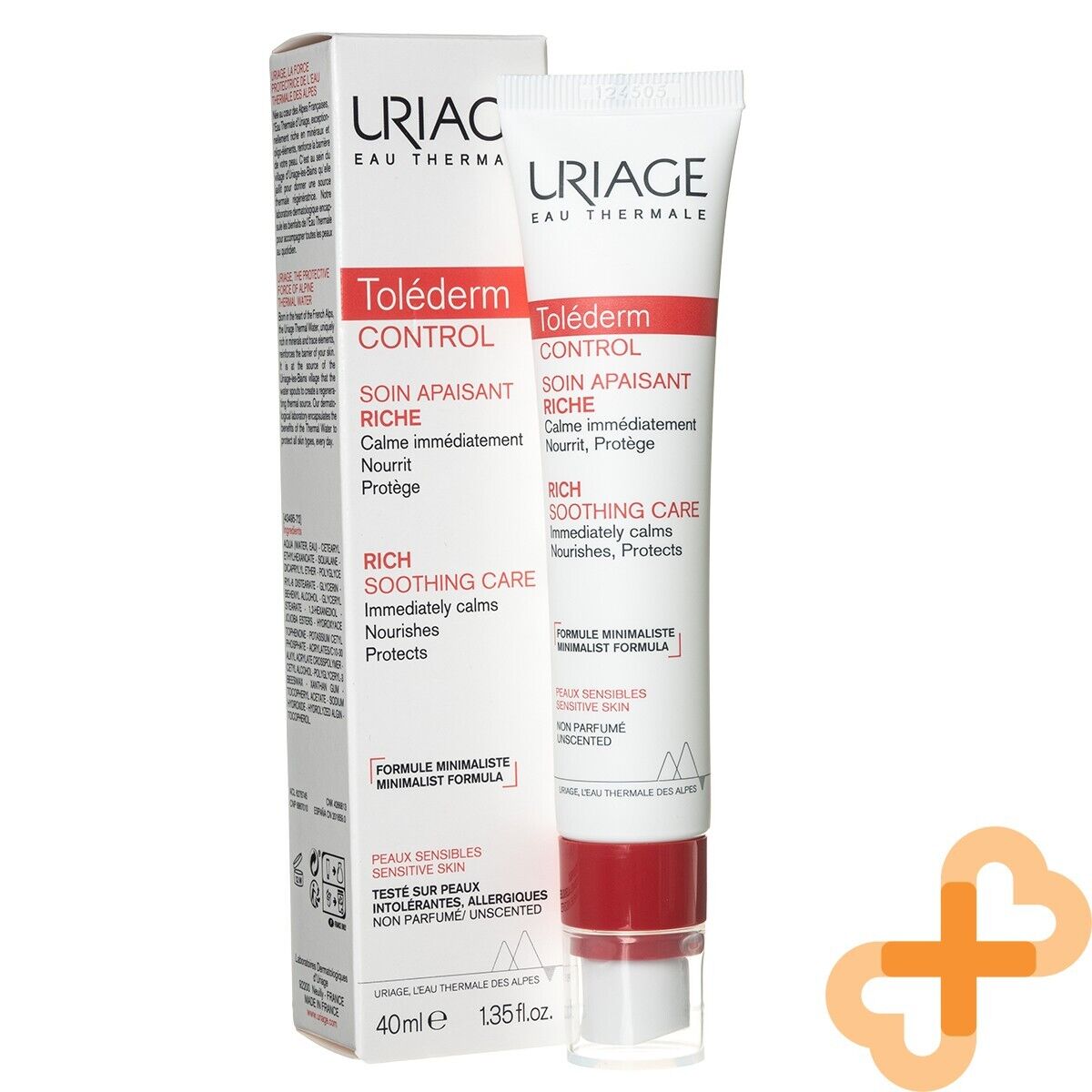 URIAGE TOLEDERM Nourishing Soothing Calming Face Cream 40ml Sensiti UriageAu supplements