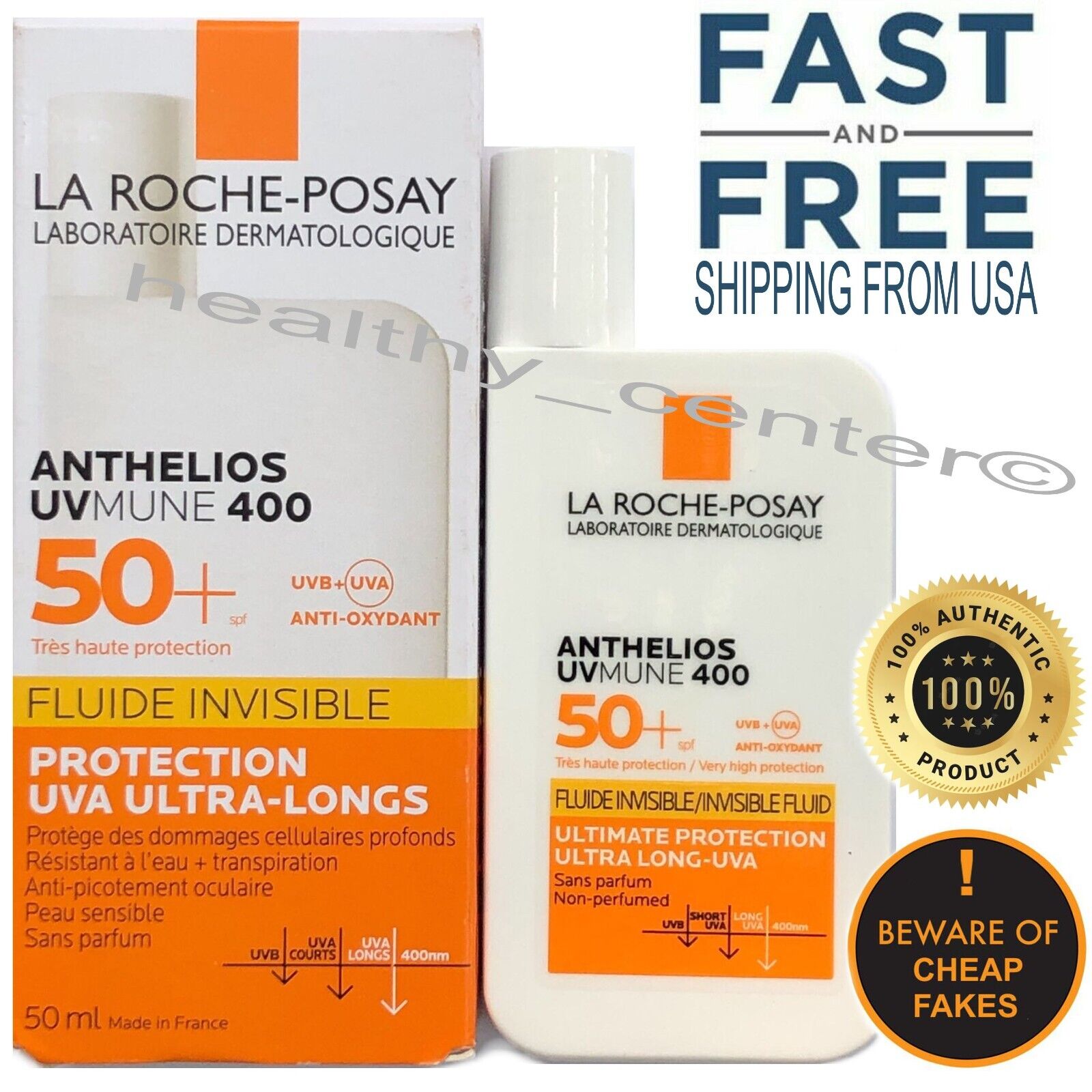 La Roche-Posay ANTHELIOS UVmune 400 Invisible Non-Perfumed Fluid La Roche-PosayAu supplements
