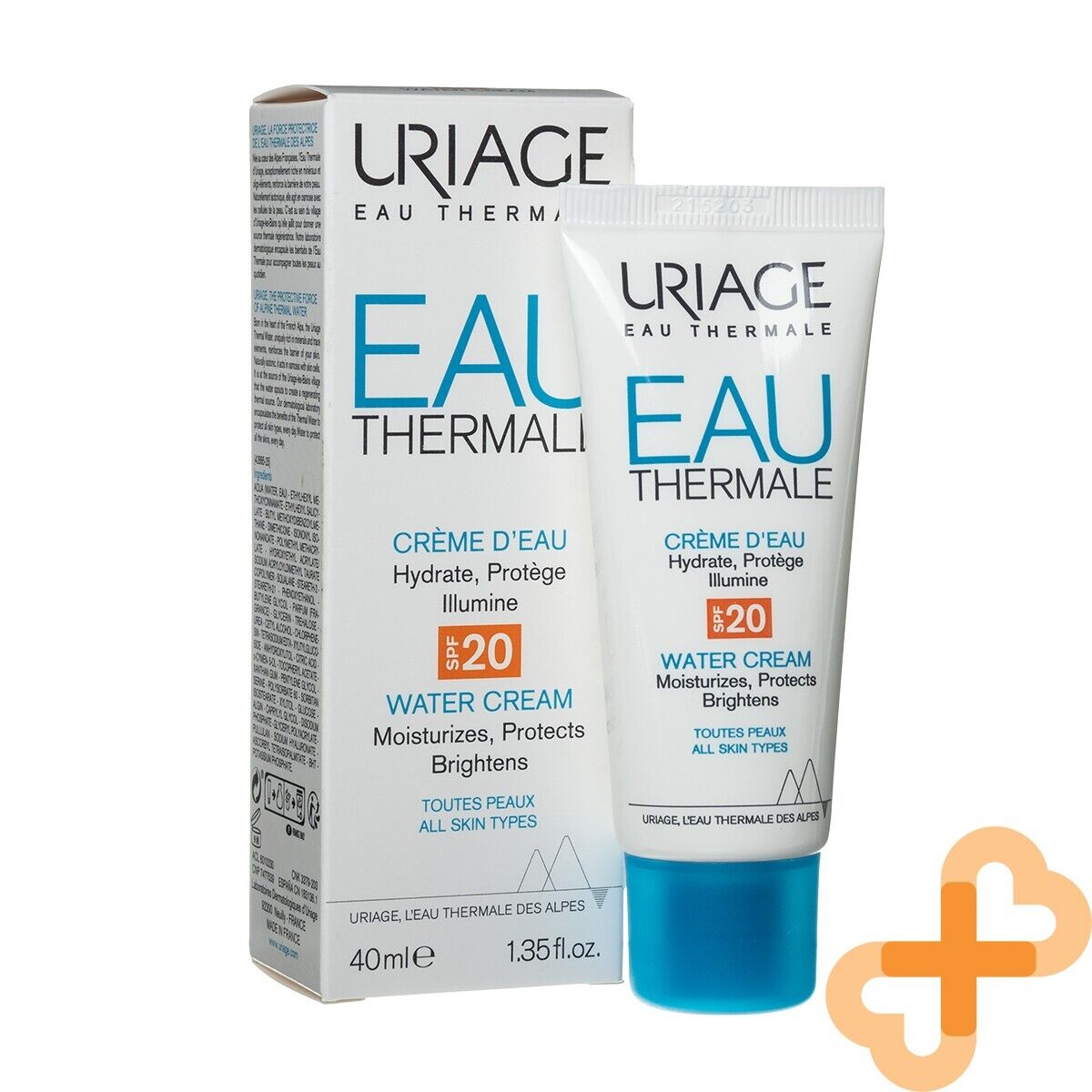 URIAGE EAU Moisturizing Face Cream 40 ml SPF20 Moisturizes Protects UriageUS supplements