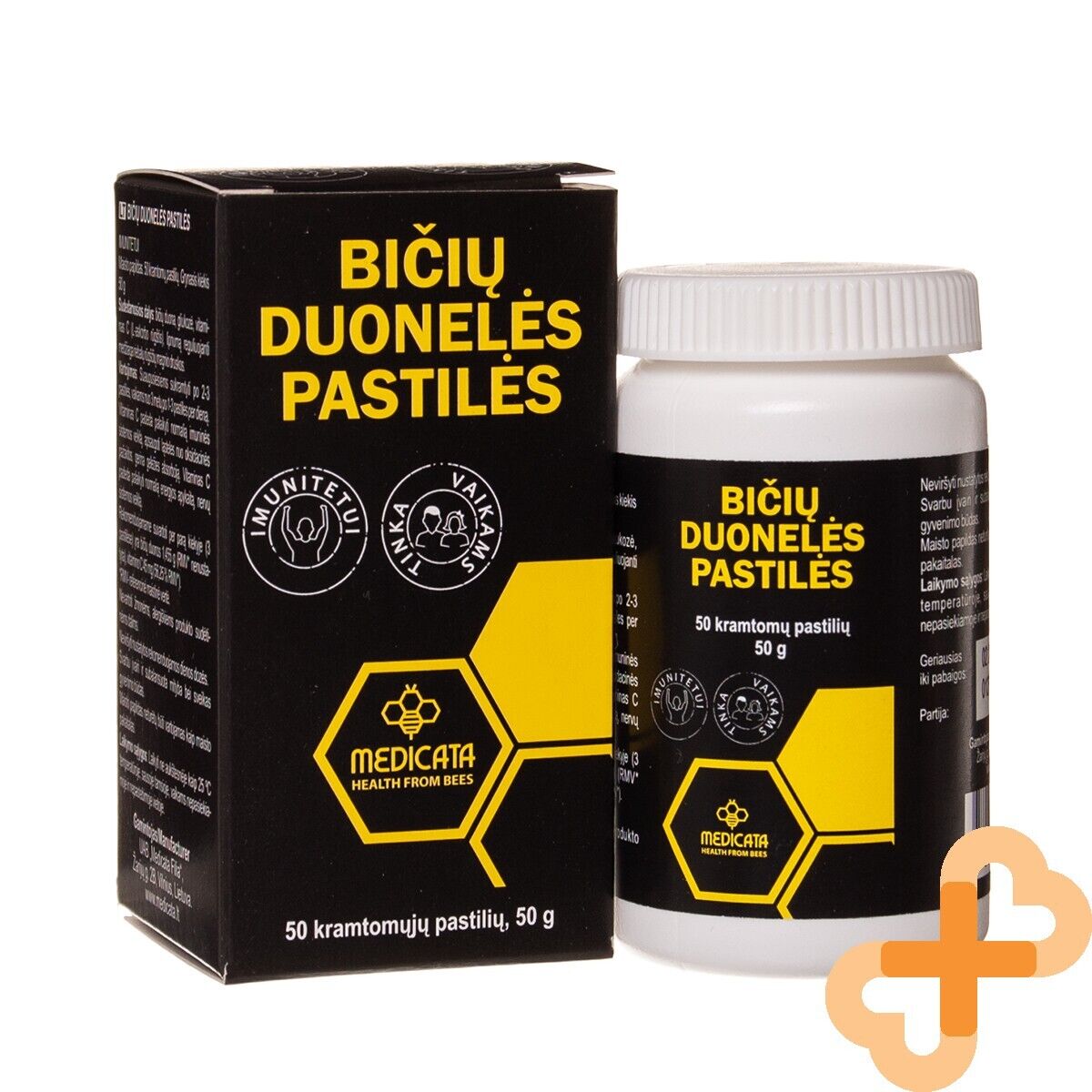 MEDICATA Bee Bread 50 Chewable Pastilles Immunity System Supplement Adult Child MEDICATAAu supplements
