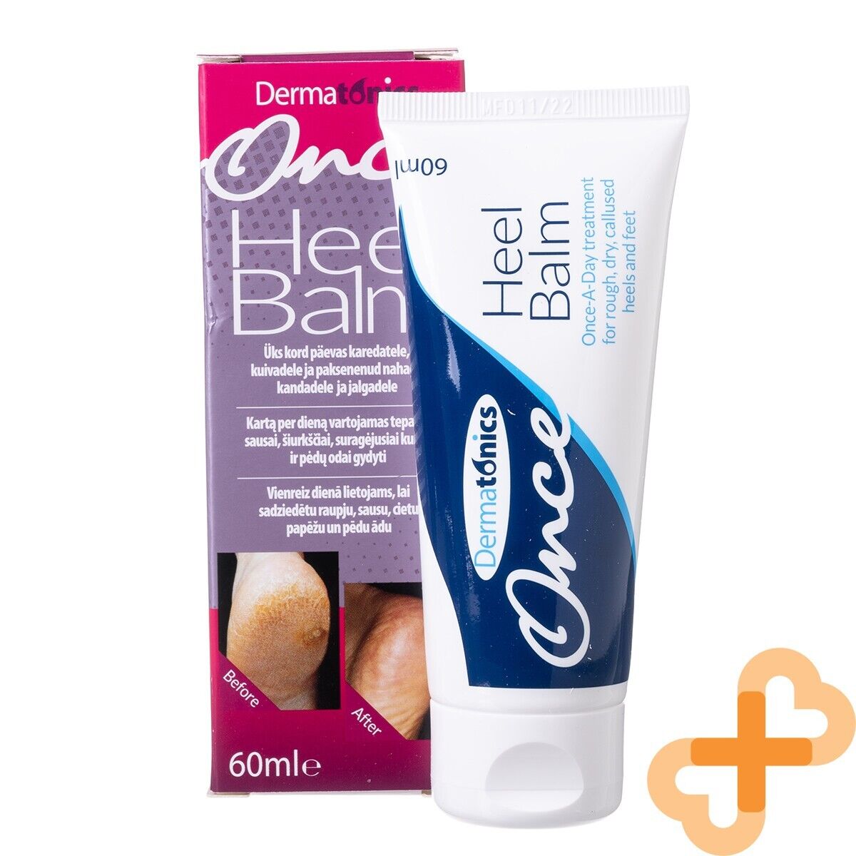 DERMATONICS Once Heel Balm 60ml Once a Day Treatment For Rough Dry Heel Skin HeelUS supplements