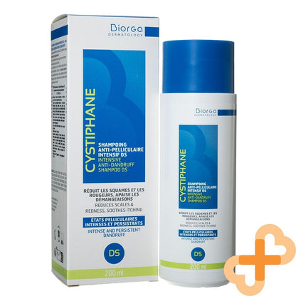 Cystiphane DS Intensive Anti Dandruff Shampoo For Dry Greasy Hair dandruff 200ml BiorgaUS supplements