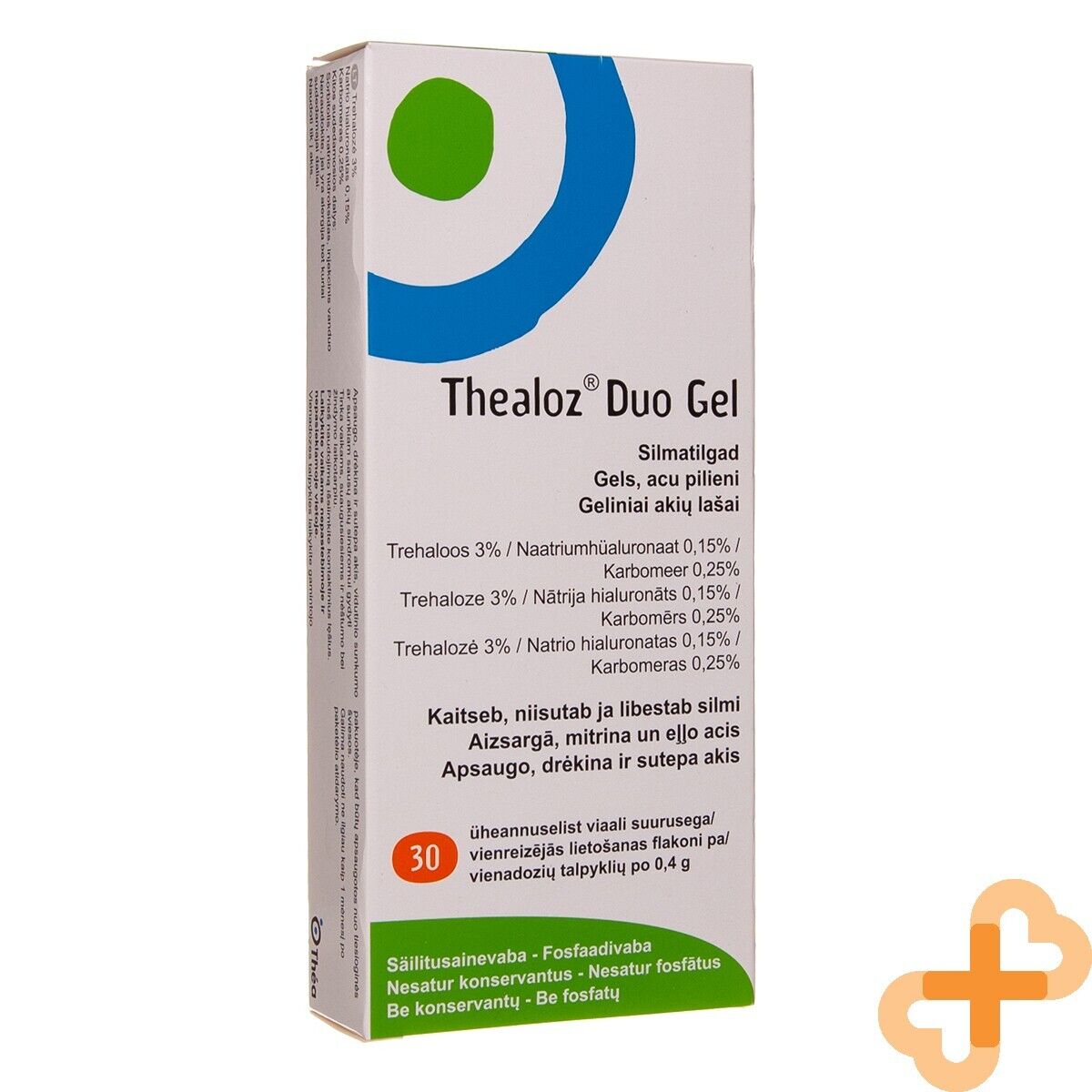 THEALOZ DUO Gel Eye Drops for Dry Eye Syndrom Treatment 0,4g THEALOZUS supplements