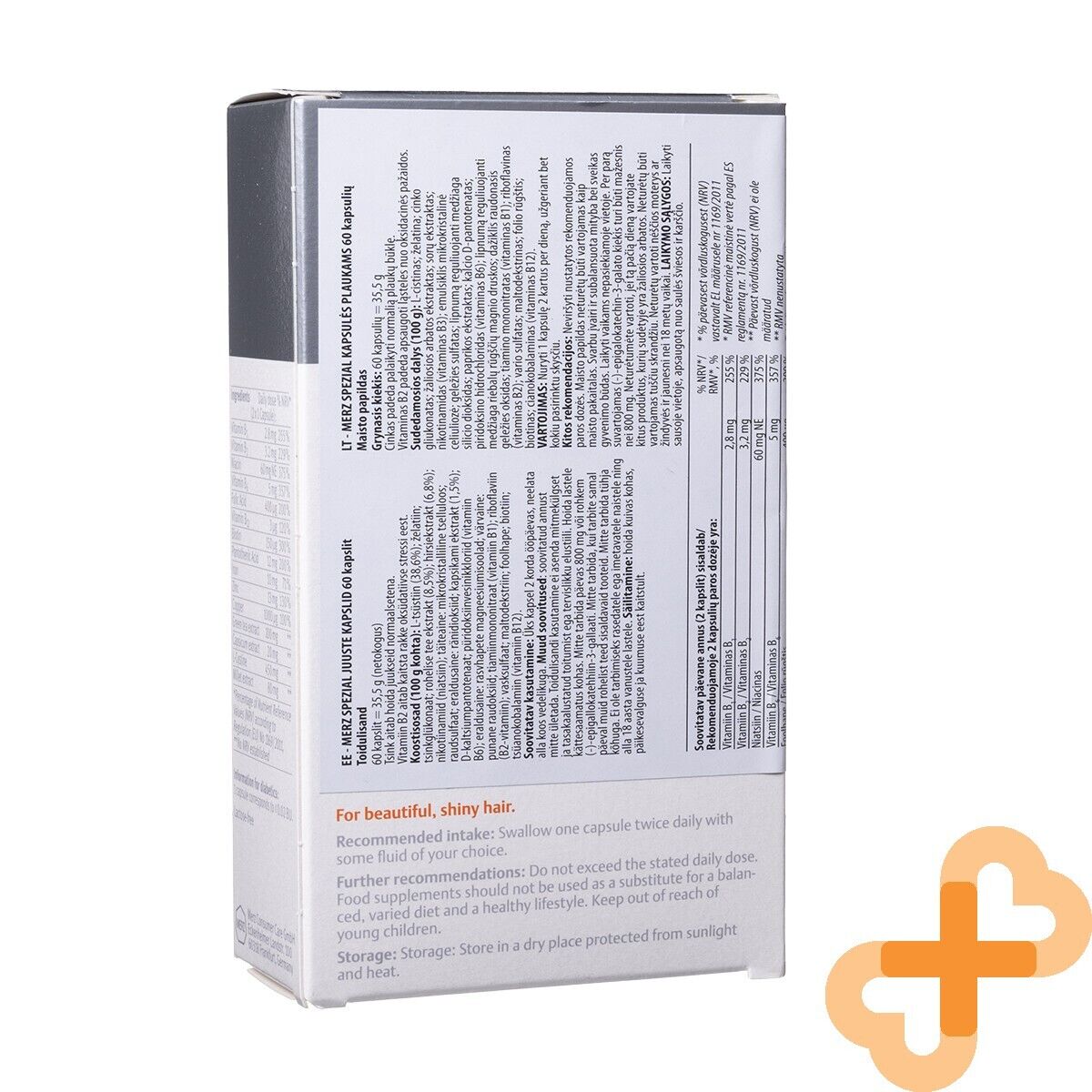 MERZ SPEZIAL Hair 60 Capsules Supplement for Strong and Beautiful Hair MerzAu supplements