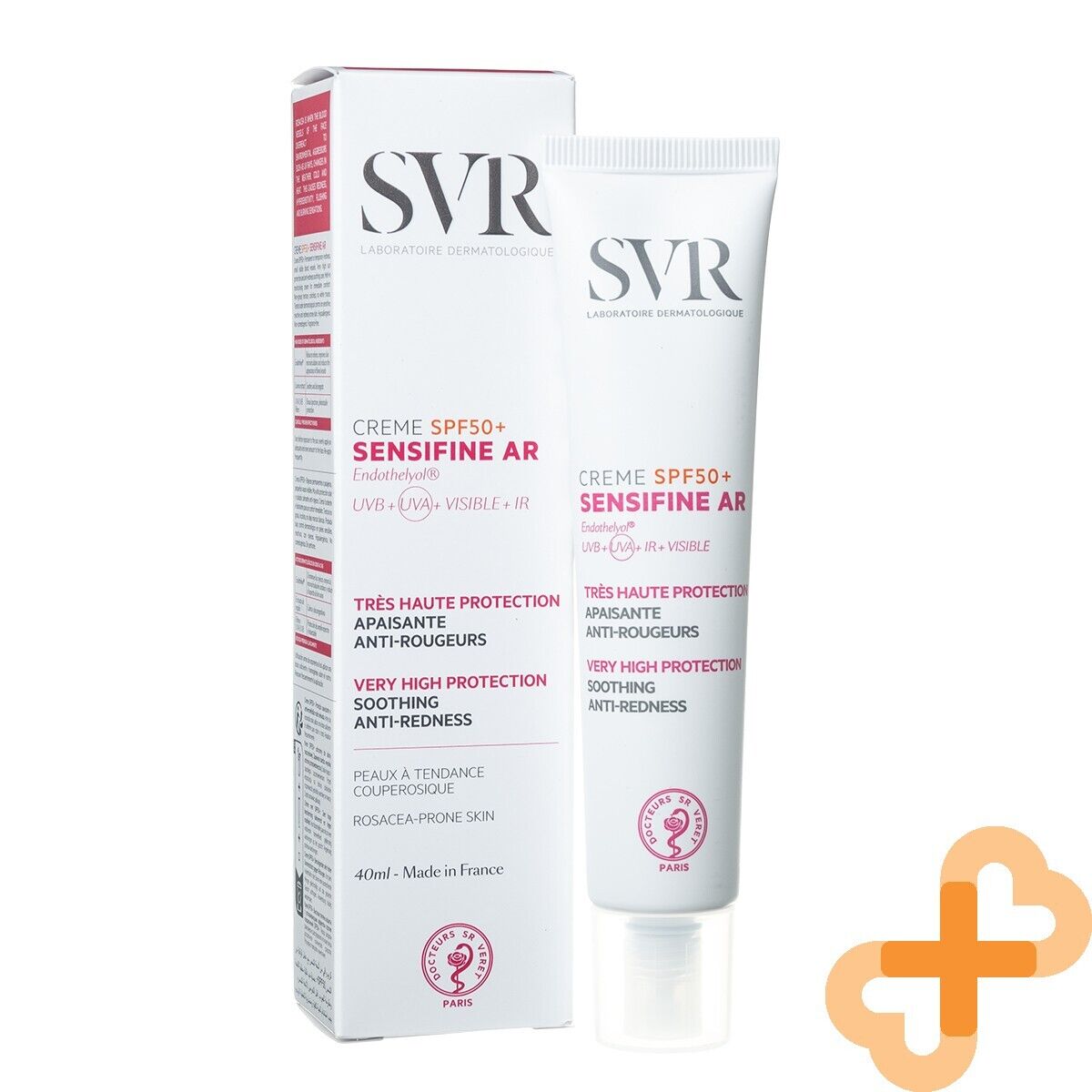 SVR Sensifine Ar SPF 50+ Facial Cream for Sensitive Skin 40ml Anti-Redne SVRUS supplements
