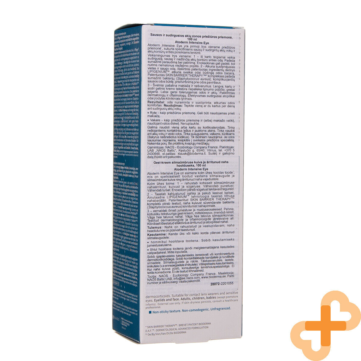 BIODERMA ATODERM INTENSIVE EYE Cream Moisturer Anti Age 3IN1 100ML BIODERMAAu supplements