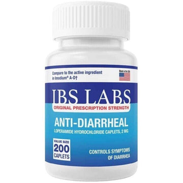 Anti Diarrheal 2mg 200 Caplets by IBS LABS MADE IN USA IBS LABSAu supplements