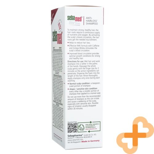 SEBAMED Anti - Hairloss Shampoo 200ml For All Hair Types Ginkgo Biloba SebaMedAu supplements