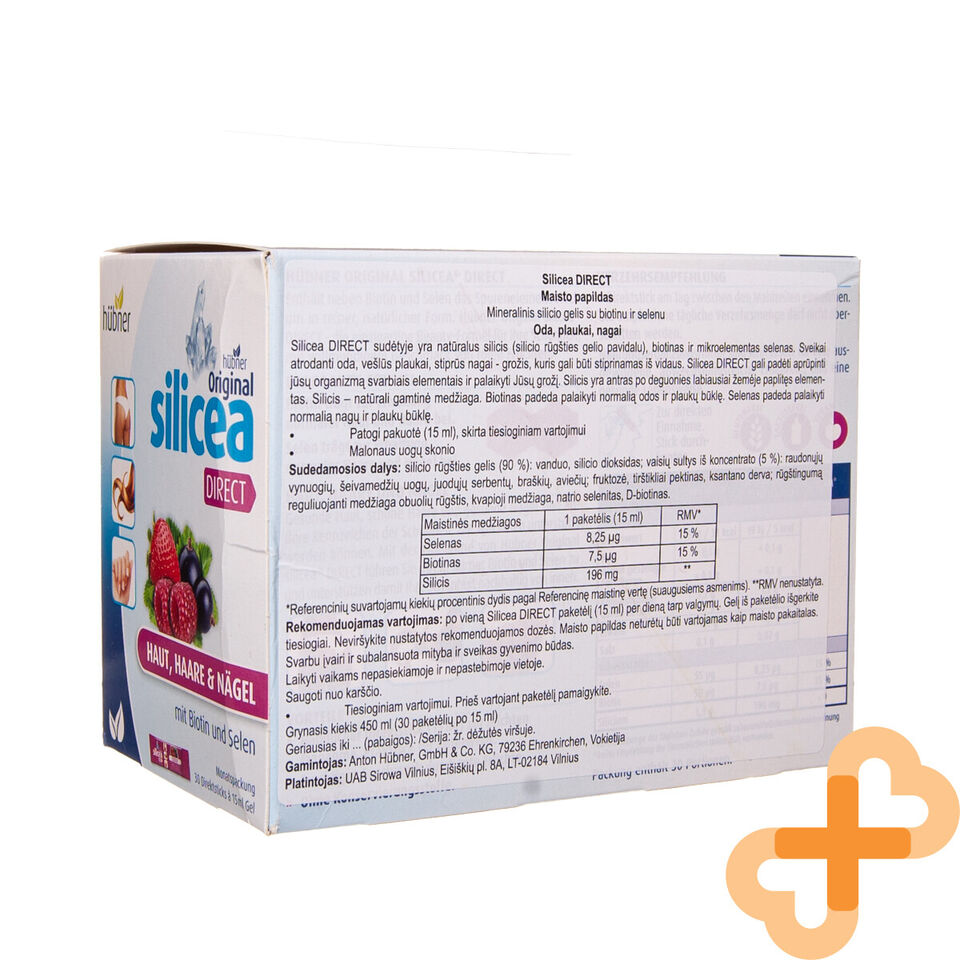 SILICEA DIRECT 15 ml Oral Gel 30 pcs. Drink Liquid Skin Hair Nail Supplem SILICEAAu supplements