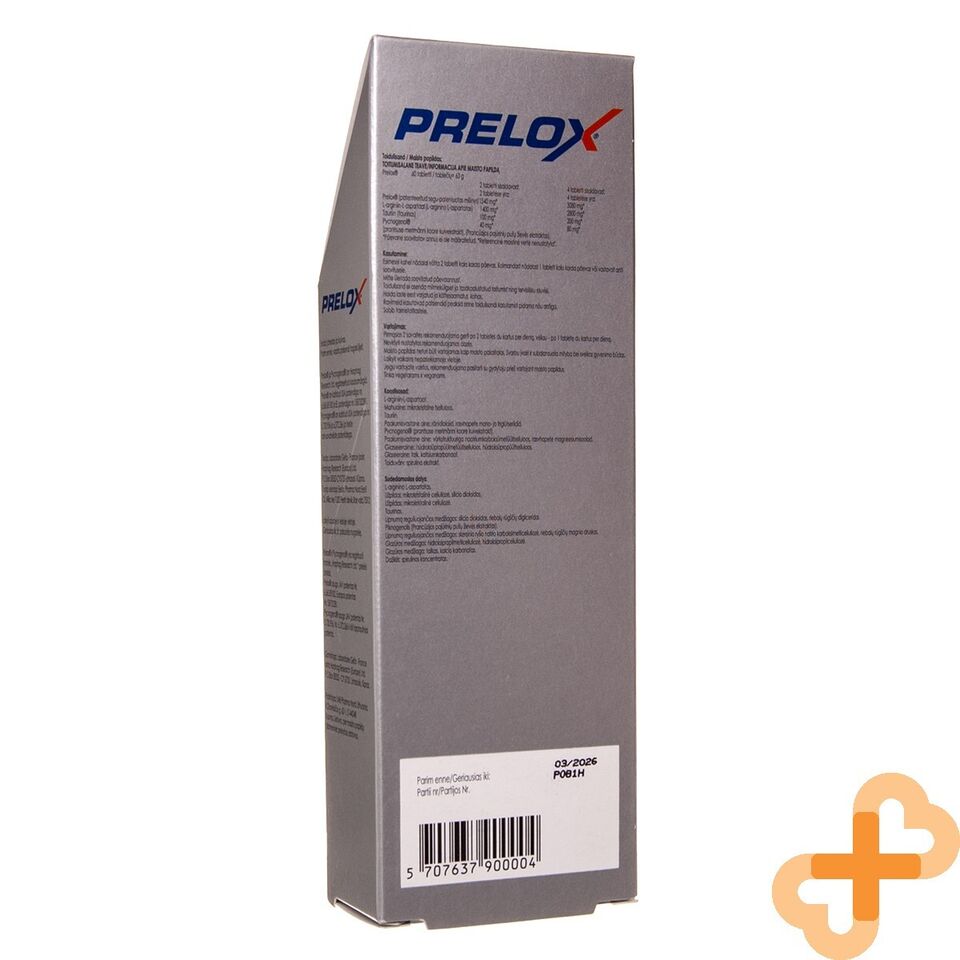 PRELOX 60 Tablets Supplement For Men's Sexual Health L-arginine Pycnog PRELOXAu supplements